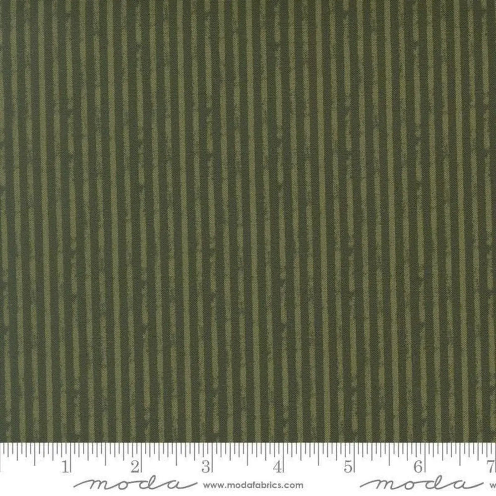Petalush Rustic Stripes Pine green quilting fabric by Kiley’s Quilt Room for Moda Fabrics
