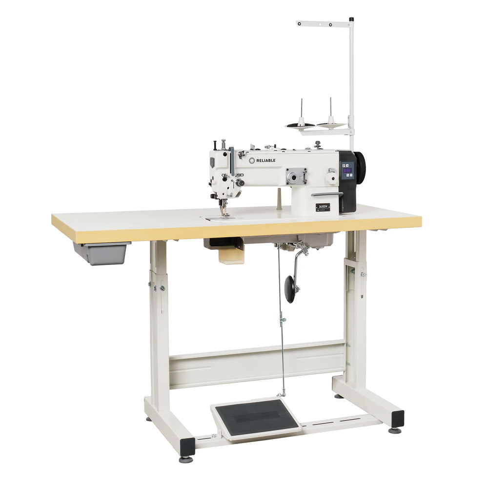Reliable 2620ZW Walking Foot Zig Zag Sewing Machine w/ Assembled Table, 110V Servo Motor & Light