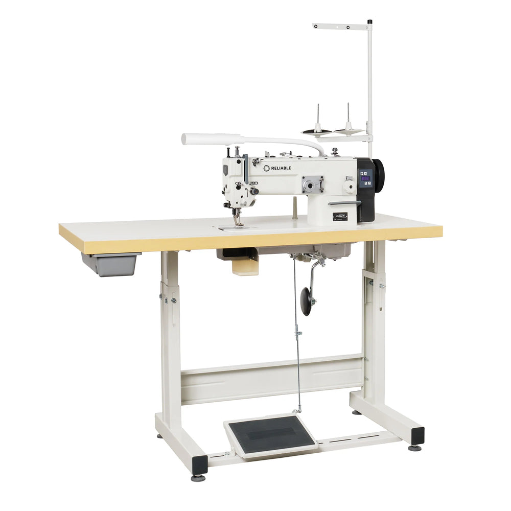 Reliable 2620ZW Walking Foot Zig Zag Sewing Machine w/ Assembled Table, 110V Servo Motor & Light
