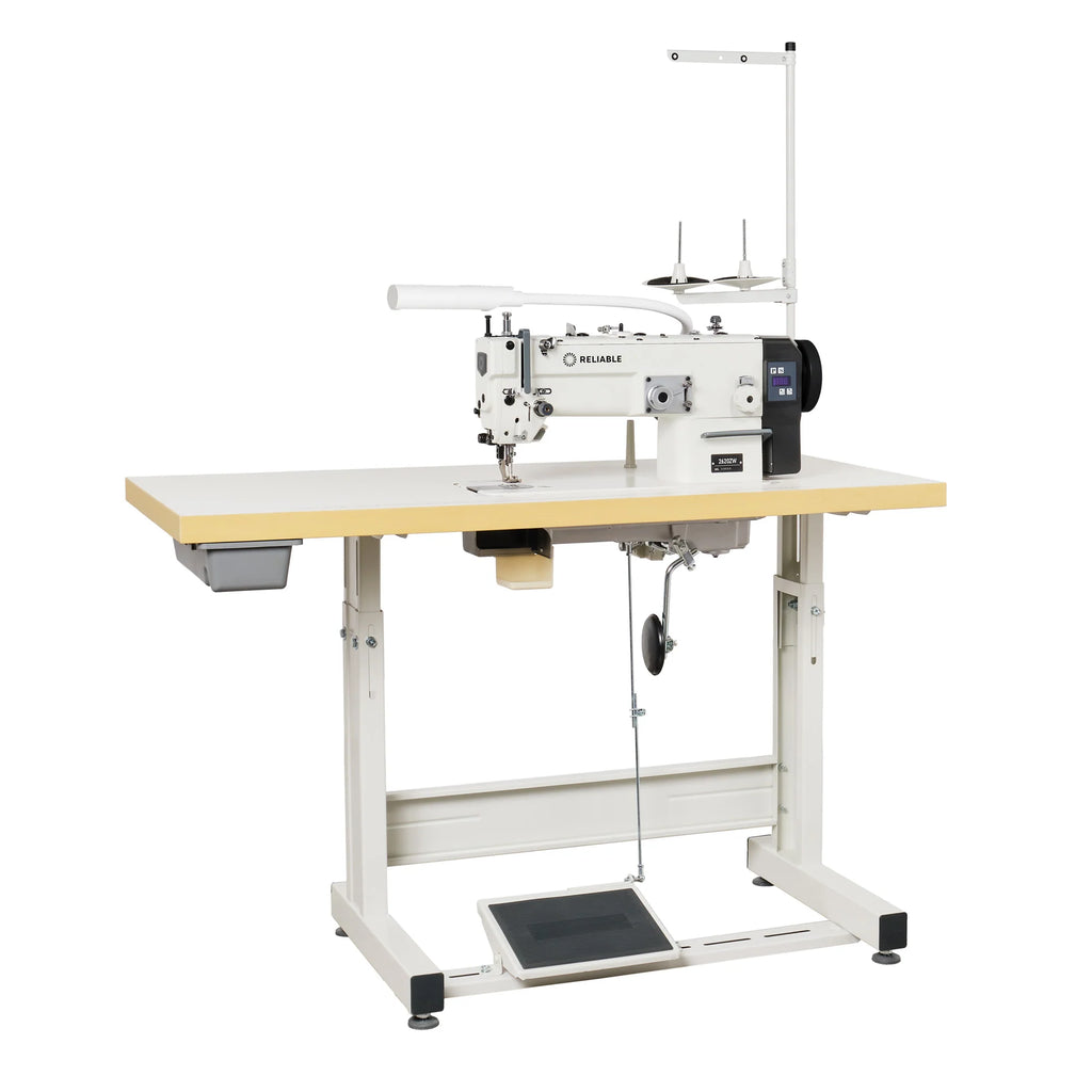 Reliable 2620ZW Walking Foot Zig Zag Sewing Machine w/ Assembled Table, 110V Servo Motor & Light