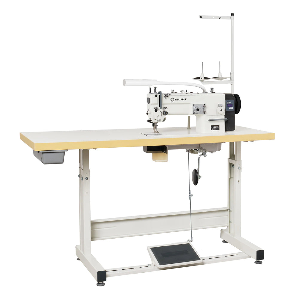 Reliable 2620ZW Walking Foot Zig Zag Sewing Machine w/ Assembled Table, 110V Servo Motor & Light