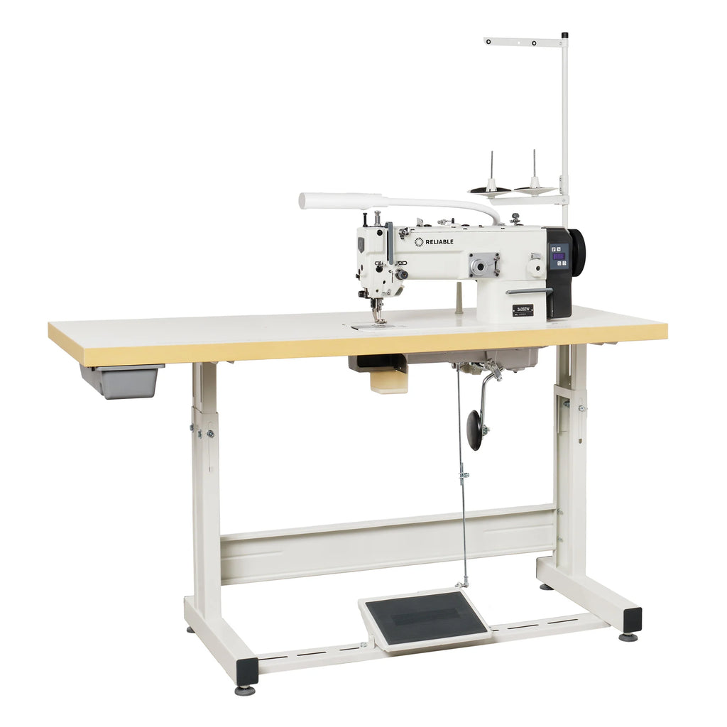 Reliable 2620ZW Walking Foot Zig Zag Sewing Machine w/ Assembled Table, 110V Servo Motor & Light
