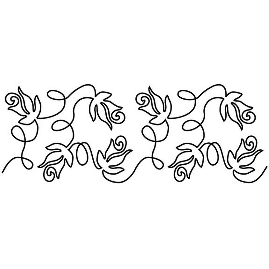 Groovy Board - 10in. Rose Garden Quilting Template - Sewingmachinesplus.com