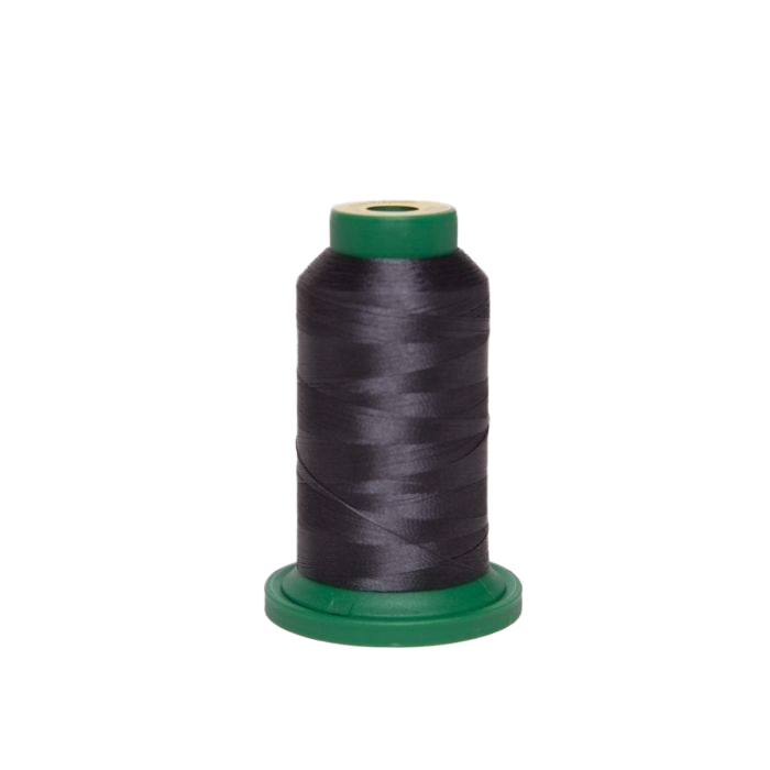 Exquisite charcoal thread spool, 1000m, dark gray on green plastic spool