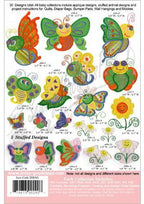 Embroidery design set Anita Goodesign Mini Baby Butterflies 2, 28 designs featuring colorful butterflies