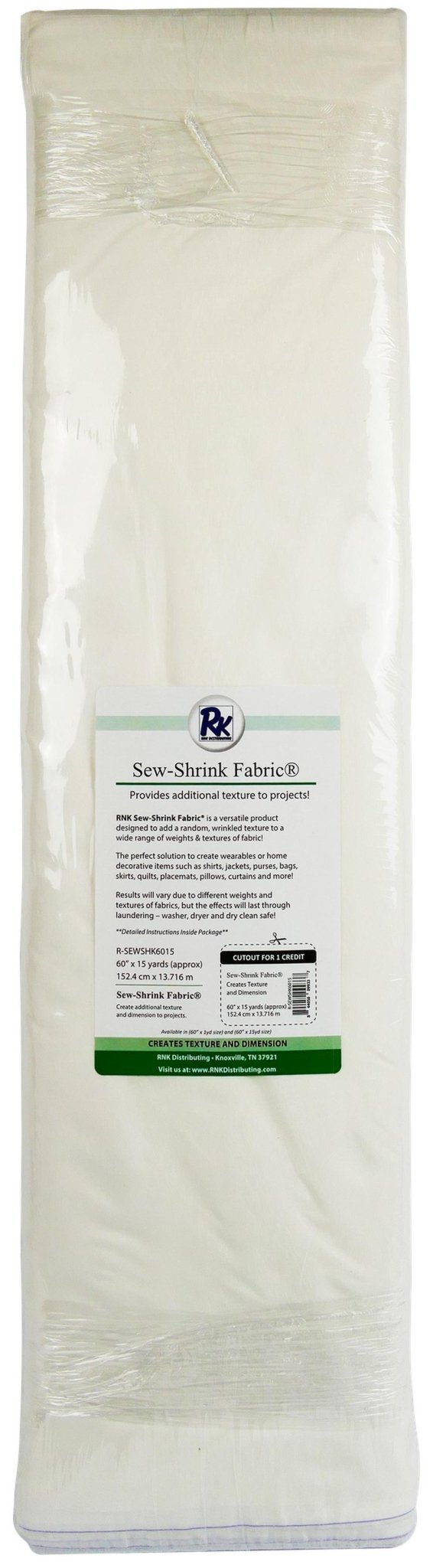 RNK Distributing Sew Shrink Fabric - 47" x ½ yard (R - SEWSHK1 - 2) - Sewingmachinesplus.com