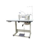 Techsew 2135 Flatbed Walking Foot ZigZag and Straigh Stitch Industrial Sewing Machine with Assembled Table and Motor - Sewingmachinesplus.com