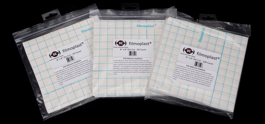 Durkee Filmoplast 8in x 8in Die Cut - 100 pieces Per Pack