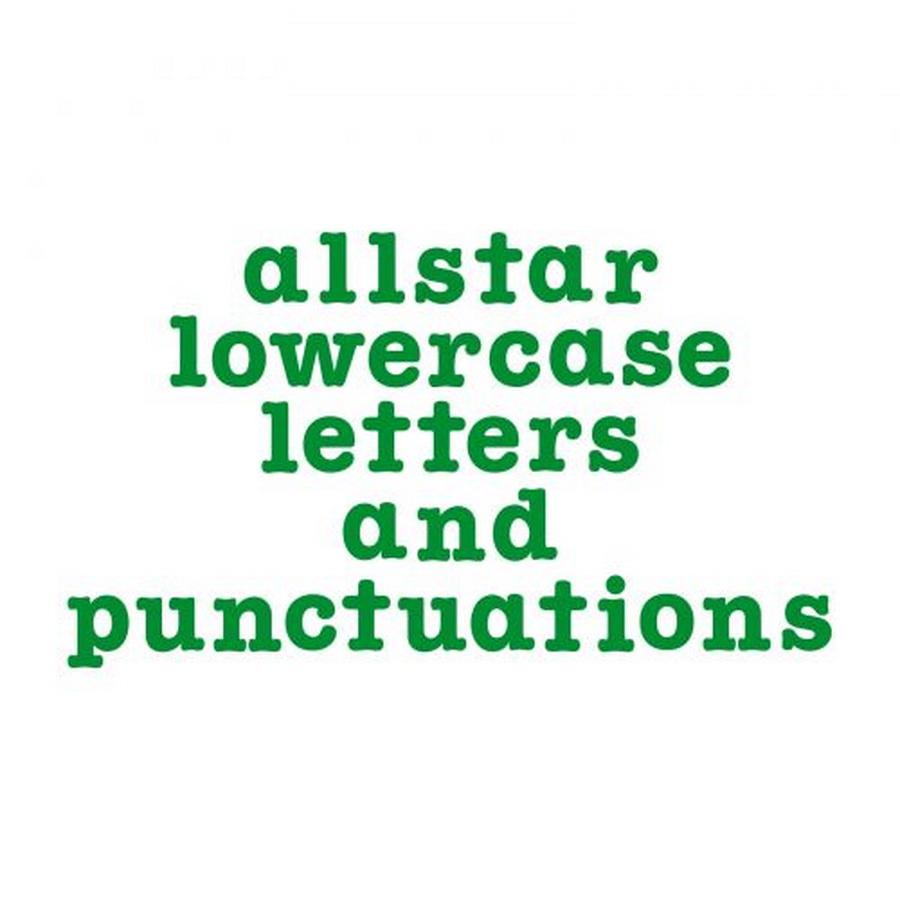 Sizzix Bigz Alphabet Set AllStar 1 1/2in Lowercase Letters & Punctuation - Sewingmachinesplus.com