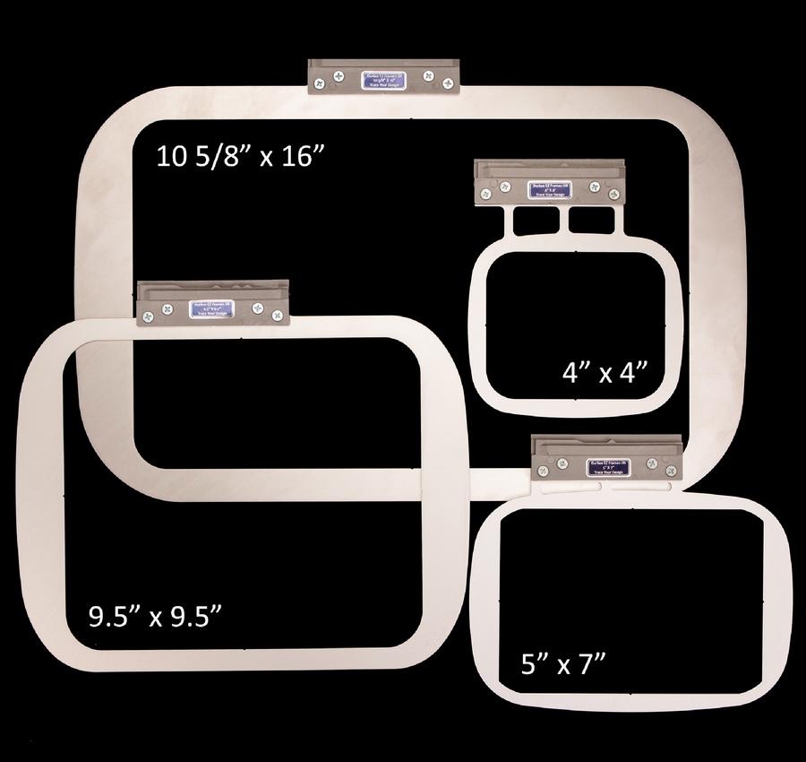 Durkee Embroidery Hoops Single Needle Power Pack for Baby Lock Solaris and Brother Luminaire