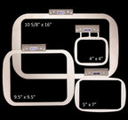 Durkee Embroidery Hoops Single Needle Power Pack for Baby Lock Solaris and Brother Luminaire