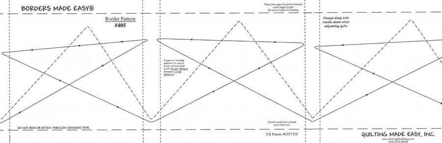 Quilting Made Easy - Borders Made Easy Star Pattern Roll (#405)