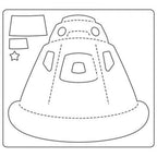 Sizzix Bigz Die Space, Re - entry Capsule - Sewingmachinesplus.com