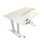Stay Perfect All Position Two Tier Electric Lift Sewing Table (White) - Sewingmachinesplus.com