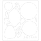 Sizzix Bigz Die Fruit Shapes by Laura Kate cutting machine dies with fruit silhouette outlines