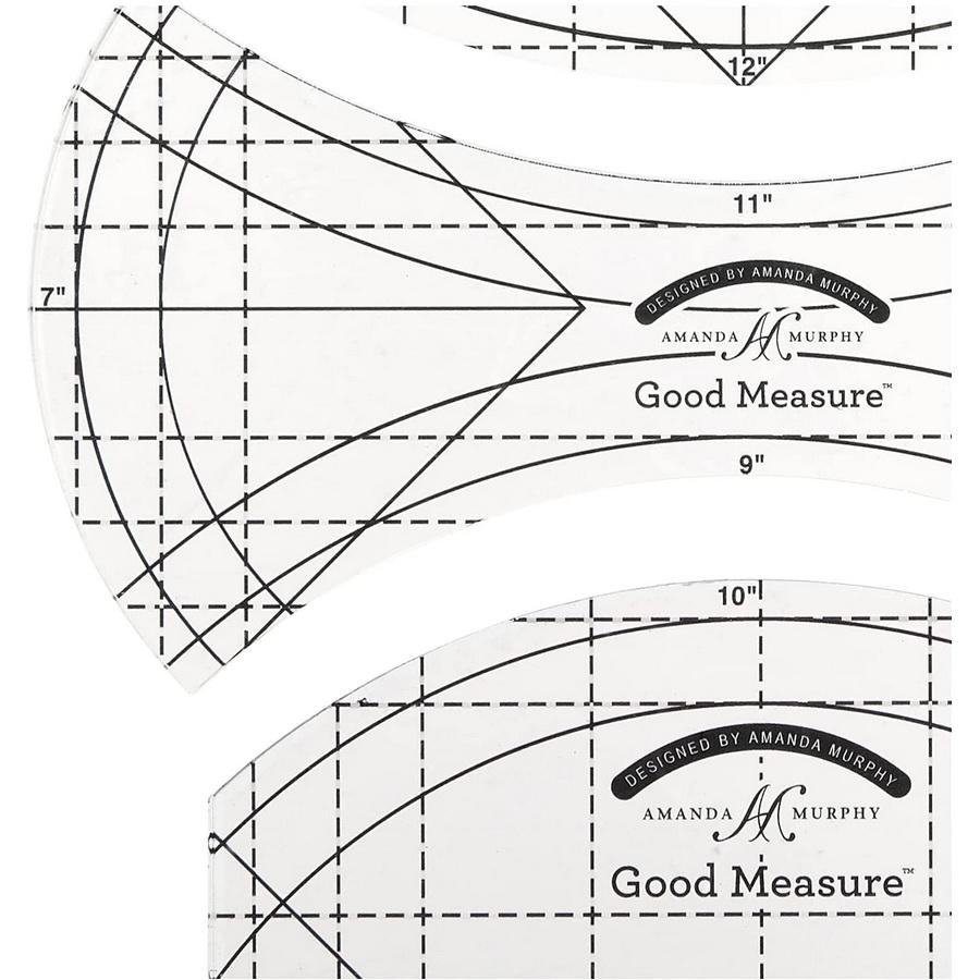 Good Measure Every Curve Quilting Template Ruler 3 PC Set - Sewingmachinesplus.com