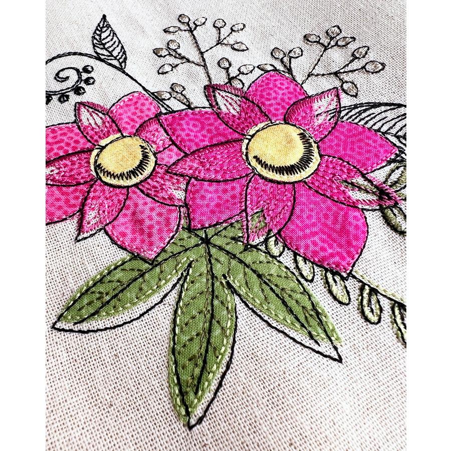 DIME Hand Hand Sketched Floral Collection By Reen Wilcoxson From Embroidery Garden - Sewingmachinesplus.com