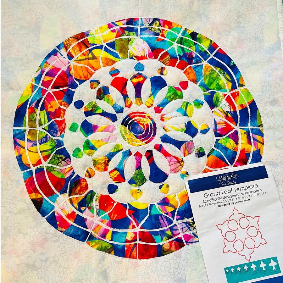 Sew Steady Westalee Design Grand Leaf Center 1 Templates - Sewingmachinesplus.com