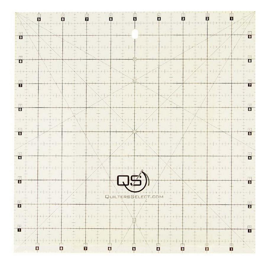 Quilters Select 10" x 10" Non - Slip Ruler - Sewingmachinesplus.com