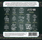 Chalkboard Sketch Embroidery CD w/SVG - Designs by Hope yoder