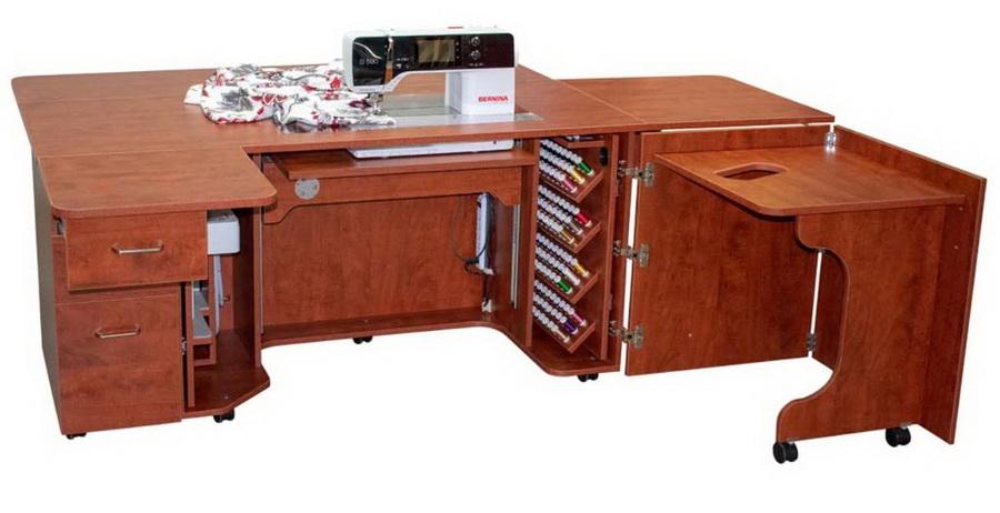Horn of America Model 8390 Sewing, Embroidery & Quilting Electric Lift Cabinet - Sewingmachinesplus.com
