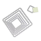 Sizzix Framelits Dies Squares, Scallop