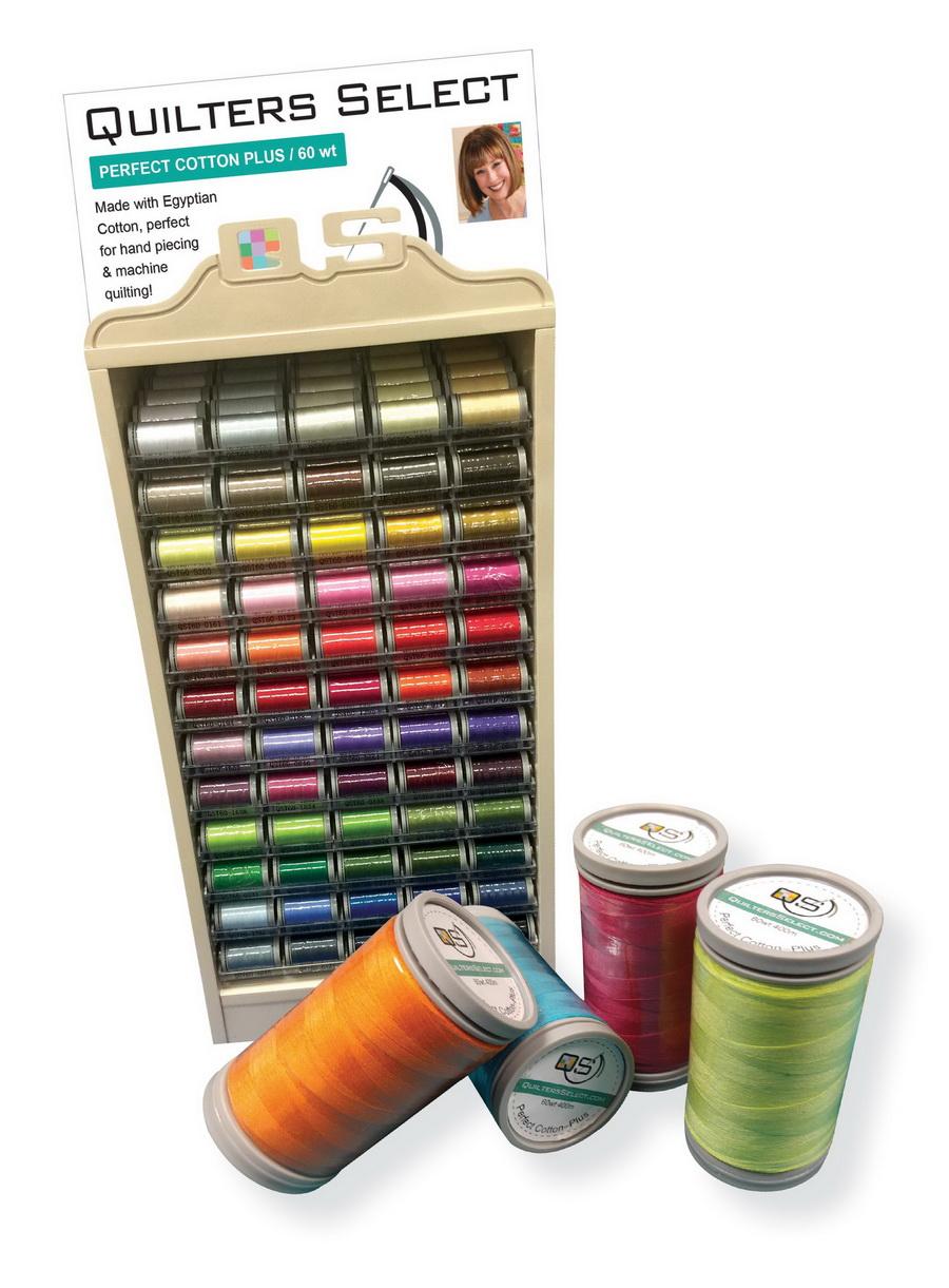 Quilters Select Perfect Cotton Plus Thread 60 Weight 400m Spool - Black