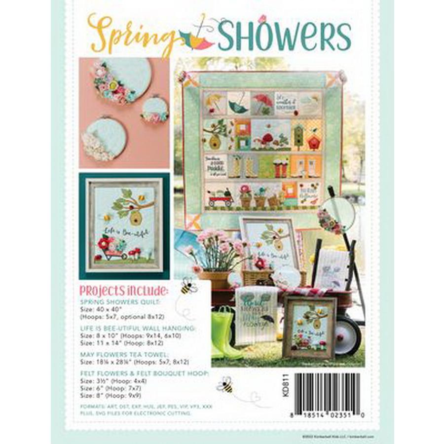 Kimberbell Spring Showers Machine Embroidery - Sewingmachinesplus.com