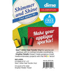 DIME Shimmer and Shine Vinyl Applique Kit - Multiple Colors Options Available - Sewingmachinesplus.com