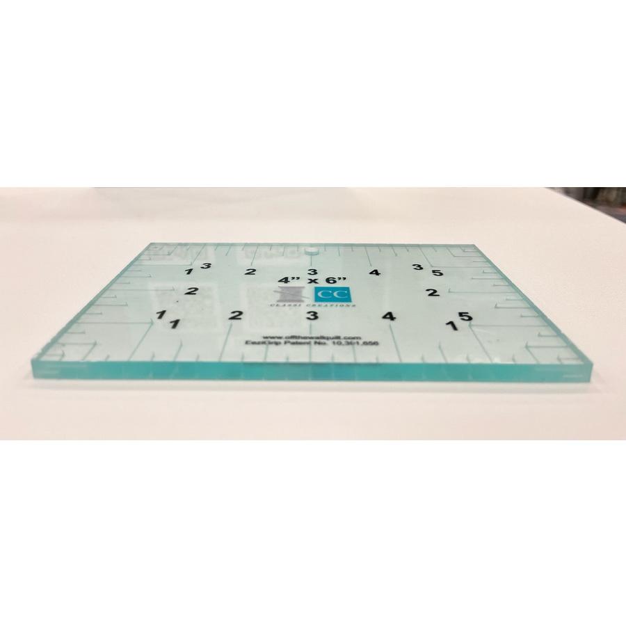 Classi Creations 4" x 6" Acrylic Grip Ruler - Sewingmachinesplus.com