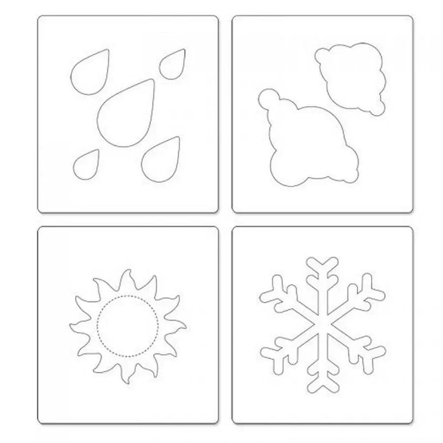 Sizzix Bigz Die Set Weather (4 Die Set) - Sewingmachinesplus.com