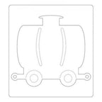 Sizzix Bigz Die Train Tank Car 2 - Sewingmachinesplus.com