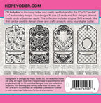 Vintage Card Holders Embroidery CD w/SVG - Designs by Hope Yoder