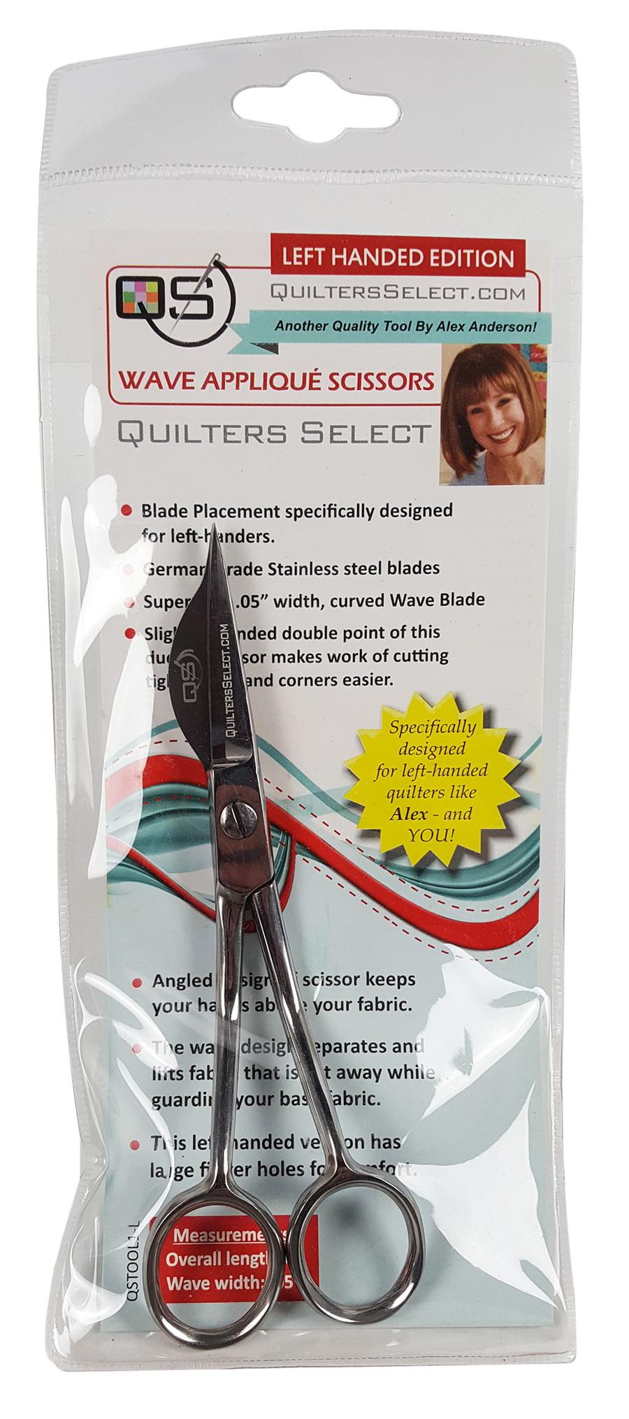 Quilters Select Wave Applique Scissors - Right or Left Hand