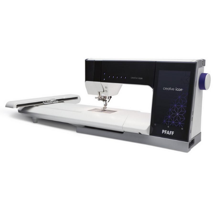 Pfaff Creative Icon Sewing & Embroidery Machine with Ribbon Embroidery Attachment - Sewingmachinesplus.com