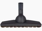 SEBO Parquet Brush vacuum attachment with dark gray body and brown bristles.