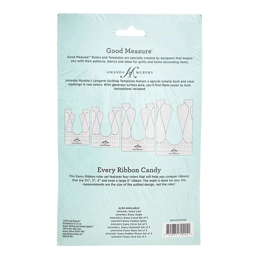 Good Measure Long Arm Every Ribbon Quilting Template Ruler 4 PC Set - Sewingmachinesplus.com
