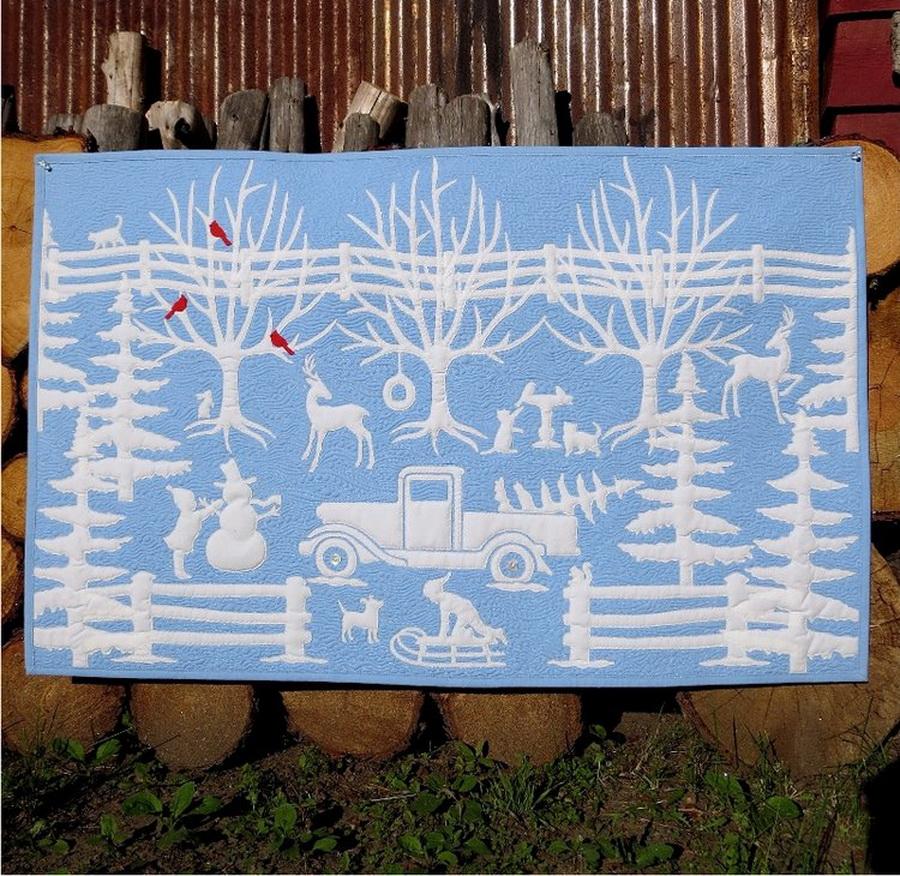 Winter In Wedgewood by Joanne Hoffman Fabric Kit (JHWW - 541) - Sewingmachinesplus.com