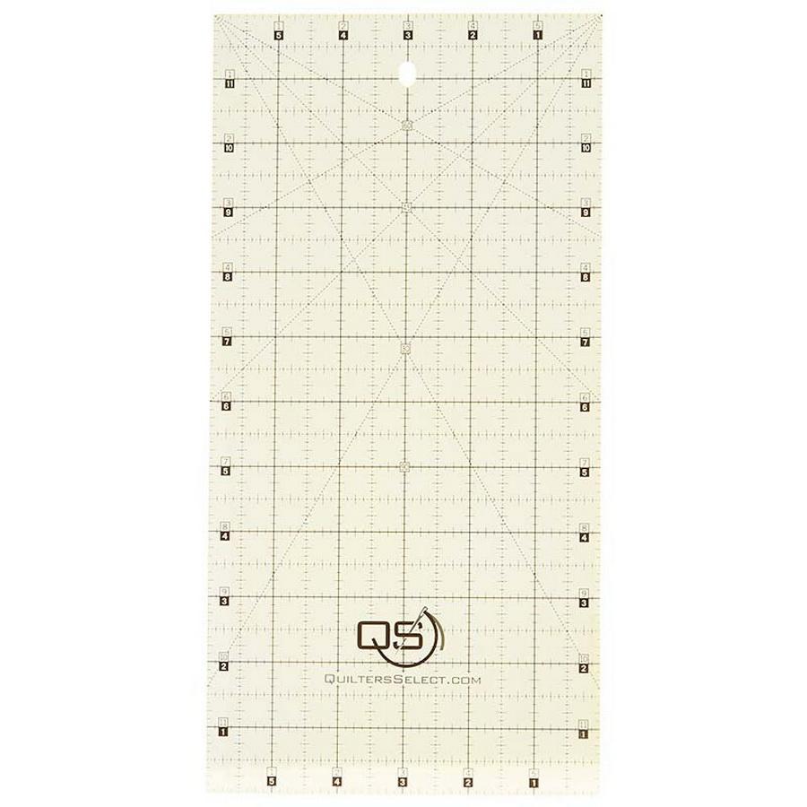 Quilters Select 6" x 12" Non - Slip Ruler - Sewingmachinesplus.com