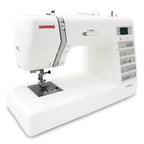 Janome DC2019 computerized sewing machine, white, with free bundle package.