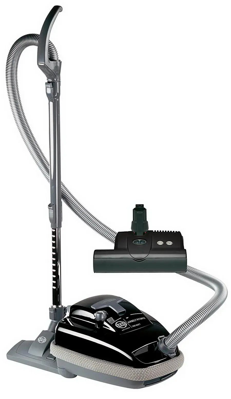 SEBO AIRBELT K3 Premium canister vacuum with ET-1 power head and parquet brush - black