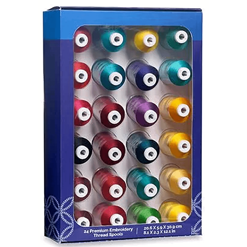 Brother ETPJEWEL24 24 - PC Jewel Tone Thread Set - Sewingmachinesplus.com