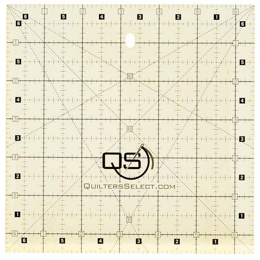 Quilters Select 6.5" x 6.5" Non-Slip Ruler