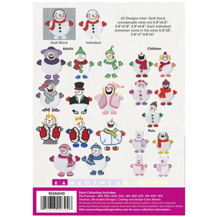 Anita Goodesign Snow People 153AGHD - Sewingmachinesplus.com