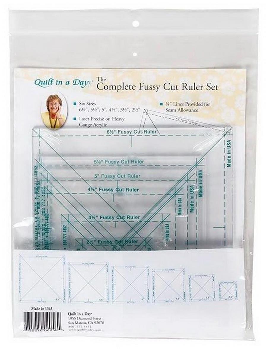 Quilt in a Day Complete Fussy Cut Ruler Set (QD2056) - Sewingmachinesplus.com