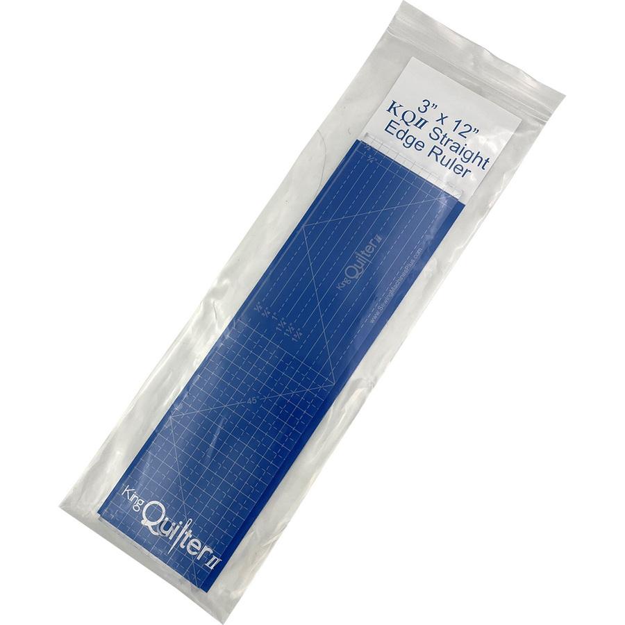 King Quilter II 3" x 12" Longarm Quilting Ruler - Sewingmachinesplus.com