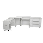 Kangaroo Sewing Furniture Dingo II and Aussie II Bundle Cabinet Set (White) - Sewingmachinesplus.com