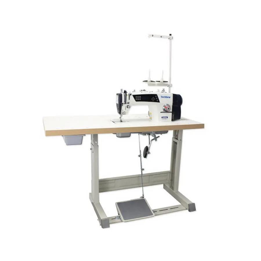 Techsew 9000C Automatic Highspeed Lockstitch Direct Drive Industrial Sewing Machine With Assembled Table and Motor - Sewingmachinesplus.com