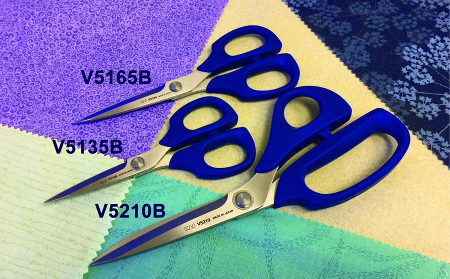Kai GS3 5000 Series True Blue 3 Piece Scissors Gift Set (B5210B, V5165B, V5135B) - Sewingmachinesplus.com