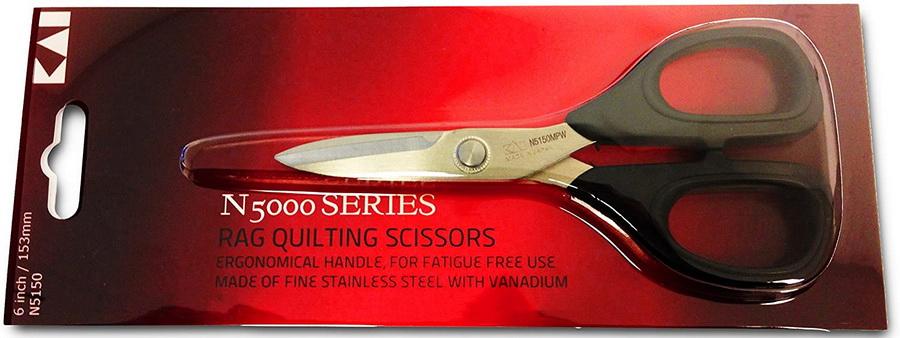 KAI 6 Inch Rag Quilt Scissors - Sewingmachinesplus.com
